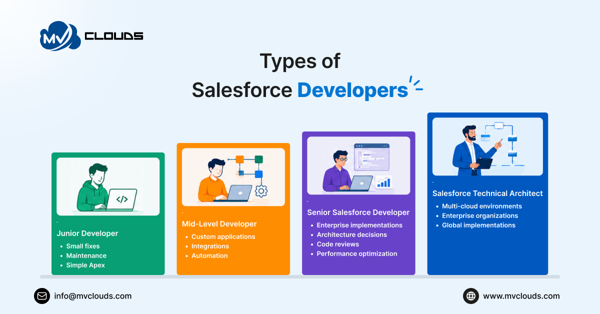 Types of Salesforce Developers Types of Salesforce Developers
